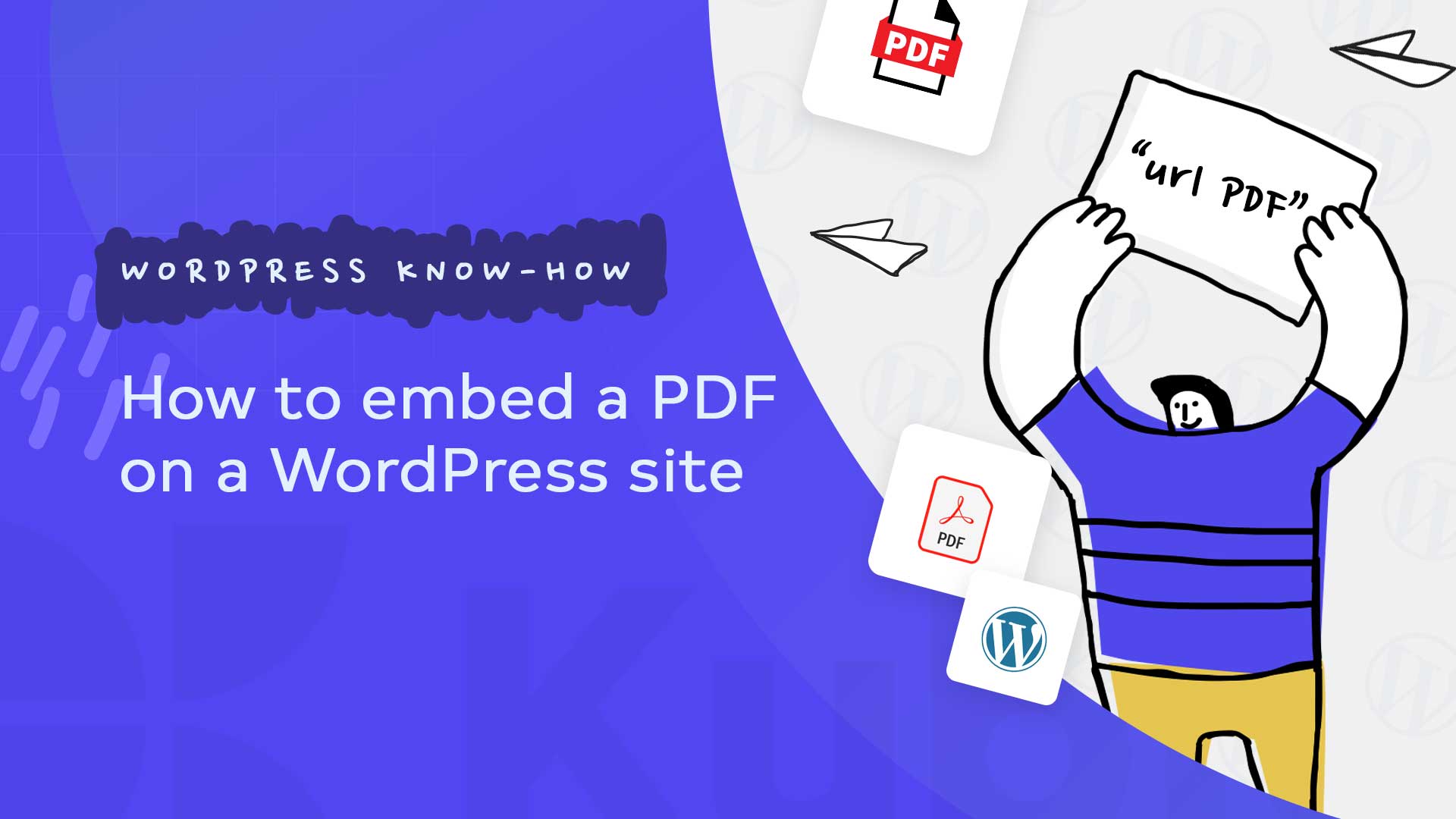 How to embed a PDF on a WordPress site KubioBuilder