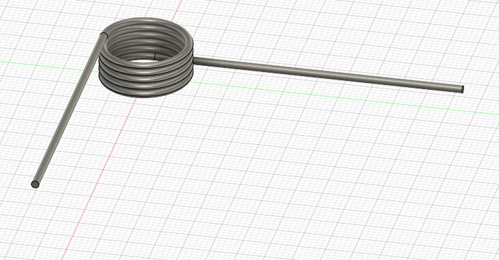 Fusion360 ねじりばね トーションばねのモデルの作り方 kubo's.blogkubo's.blog