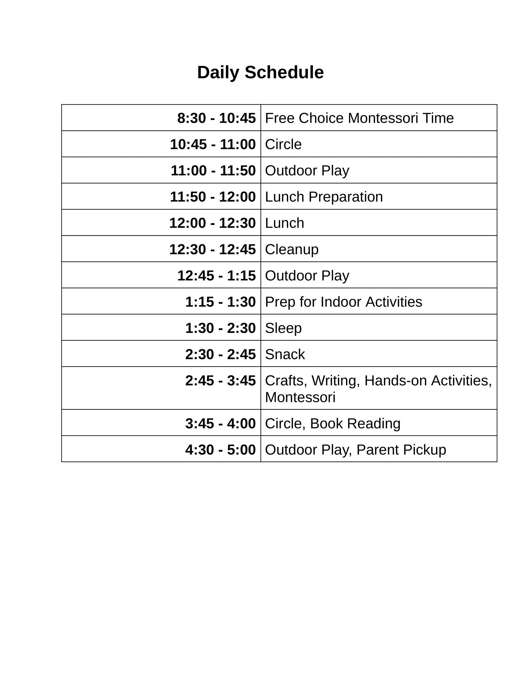 Homebased Montessori Child Care in San Mateo