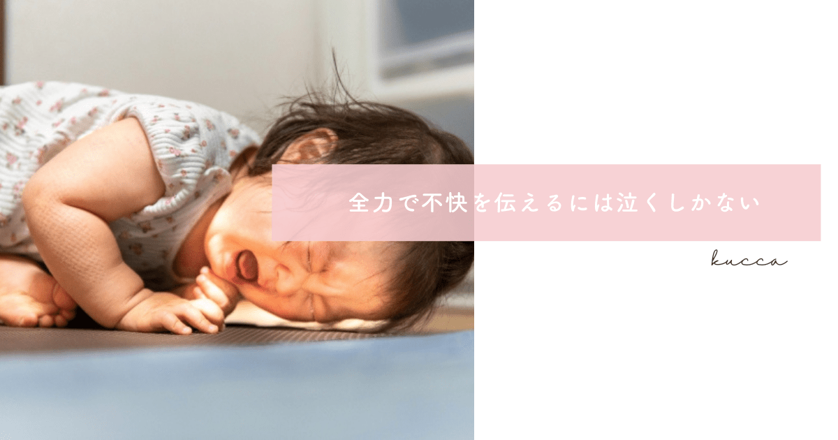 全力で不快を伝えるには泣くしかない 株式会社kucca