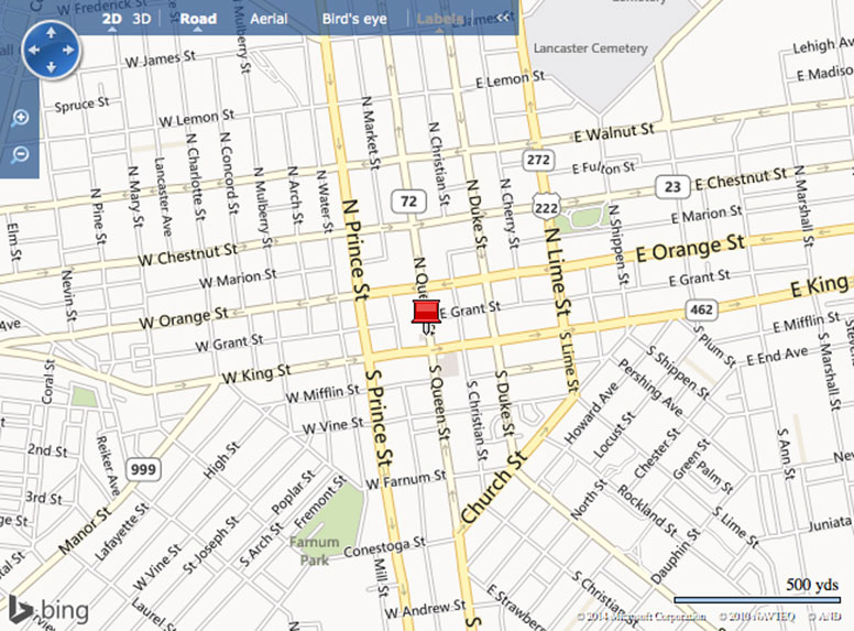 Map Of Downtown Lancaster Aurie Shaylyn