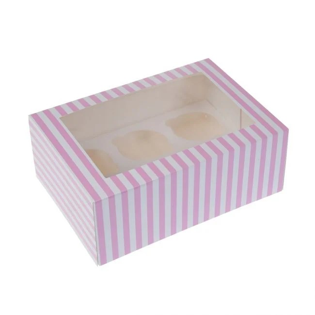House of Marie Cupcake Karton Circus Pink