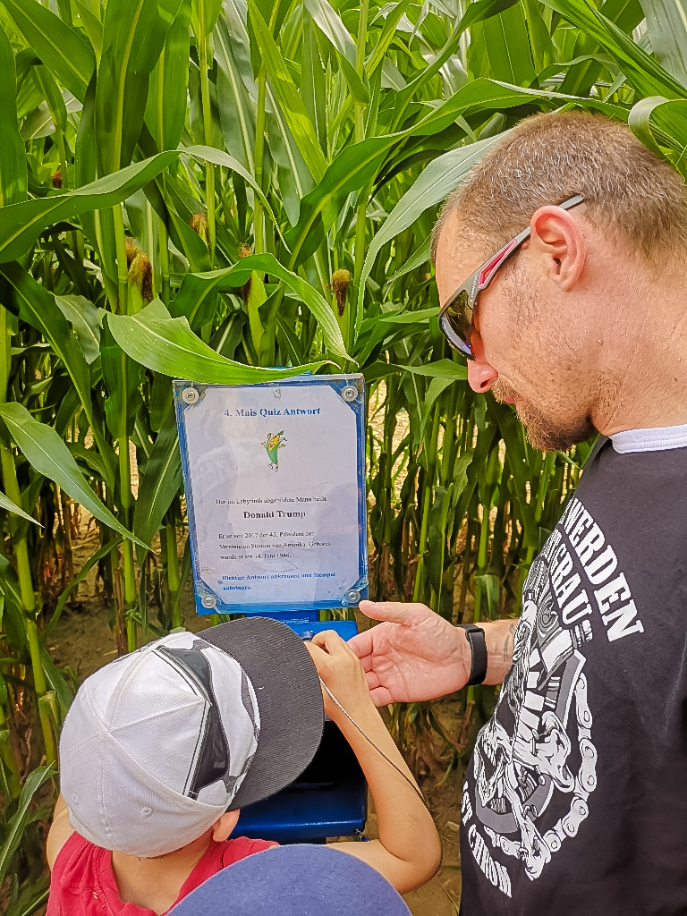 Maislabyrinth Wolfenhausen, ein Ausflugstipp für die ganze Famili - Irrgarten-Ausflug-Ausflüge mit Kindern