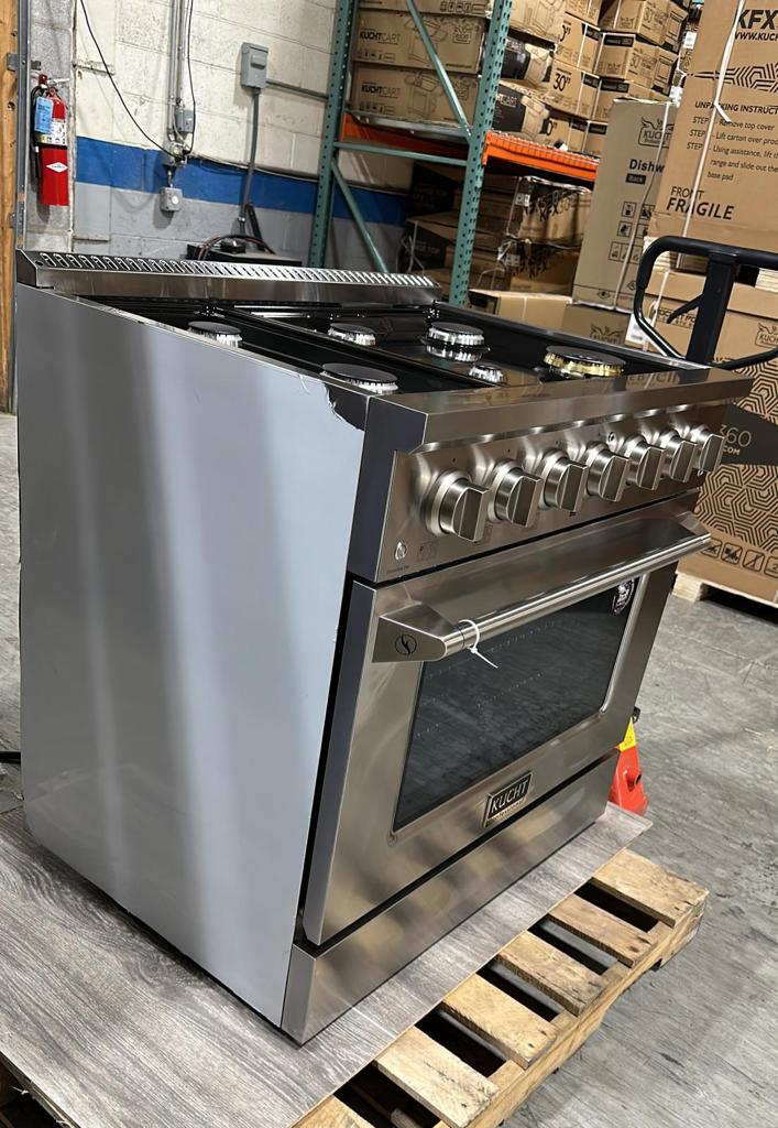 36″ Dual Fuel Range KDF362 2301333 Kucht Outlet