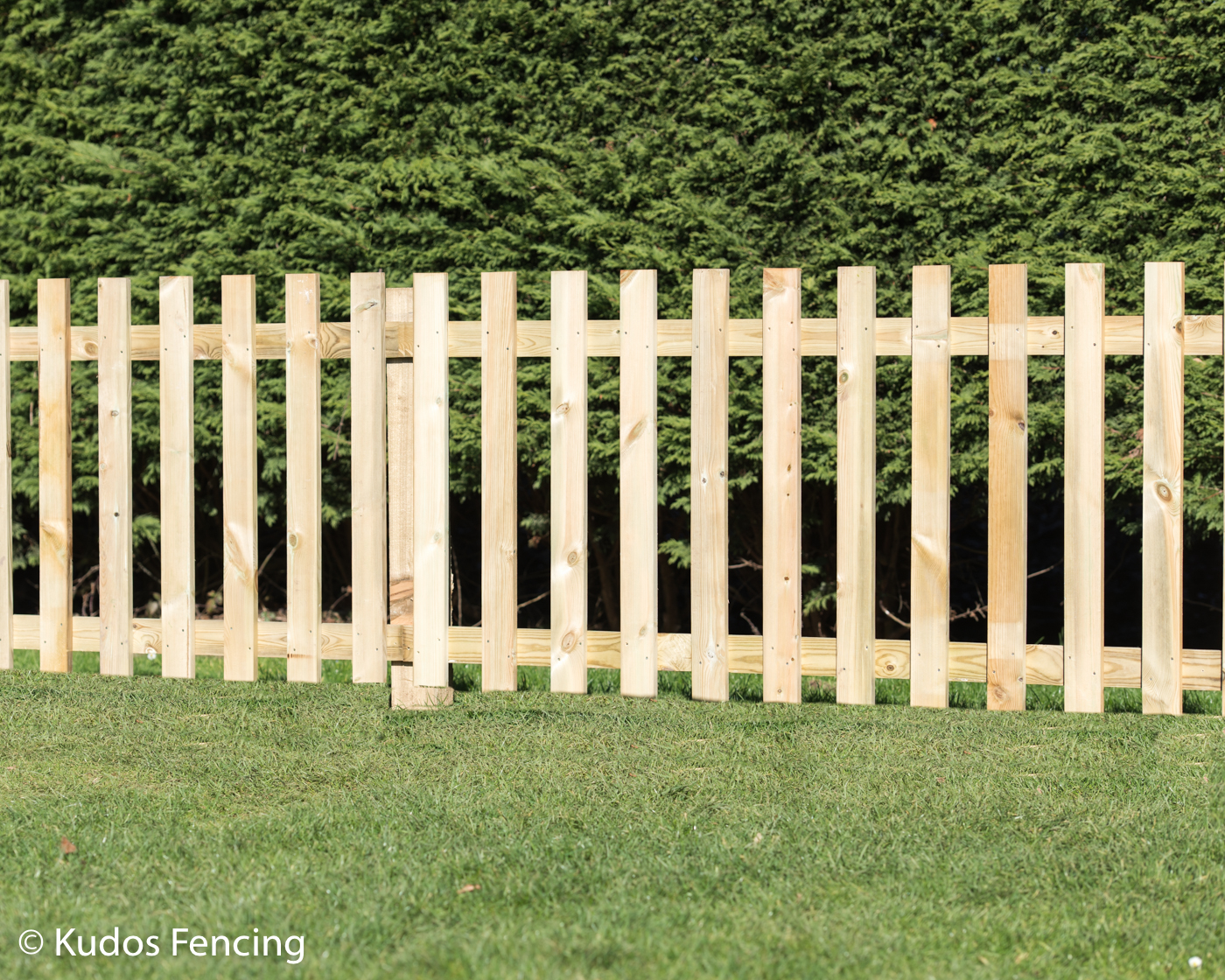 Flat Top Picket Panel Fence Kudos Fencing Ltd