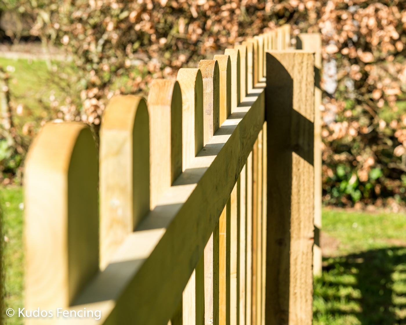 Round Top Picket Panel Fence Kudos Fencing Ltd