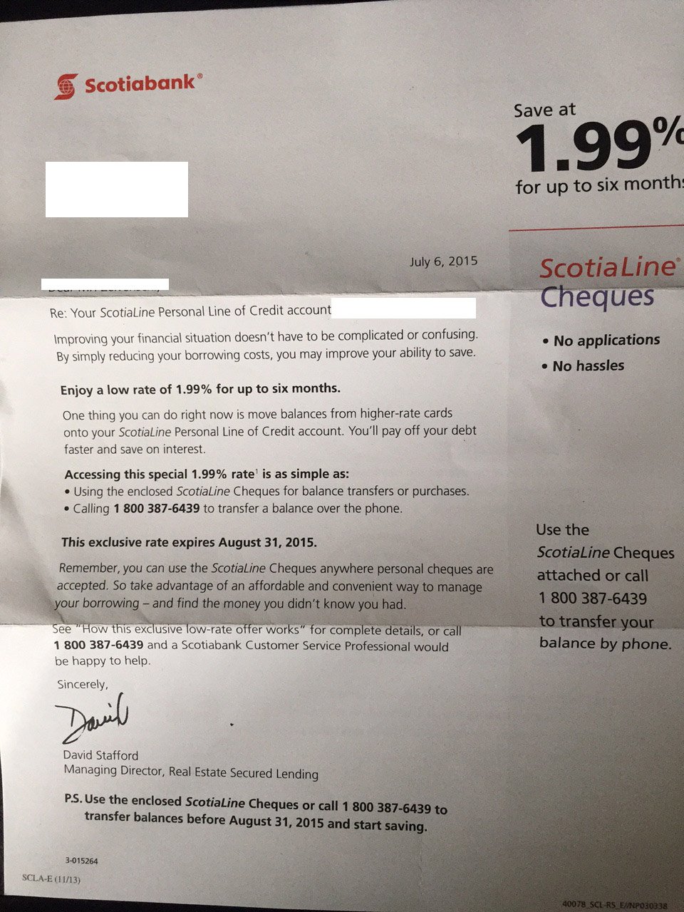 Scotiabank Balance Transfer to RBC Credit Card