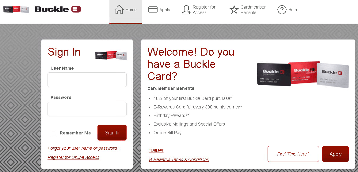Buckle Credit Card Payment Options