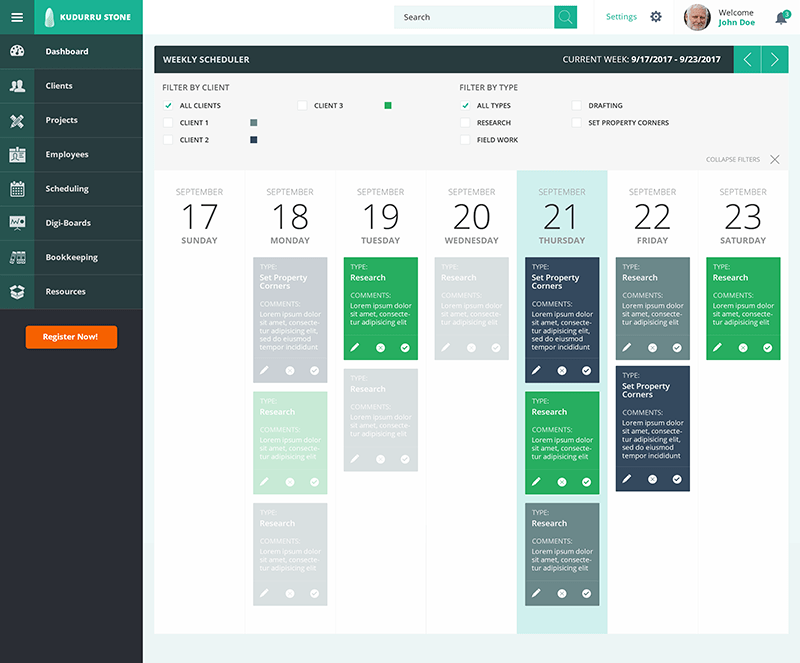Land Surveyors Project Management Software KudurruStone