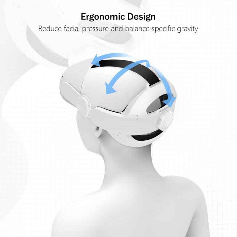 Replacement Oculus Quest 2 Elite Head Strap 3in1 Version, Kuject