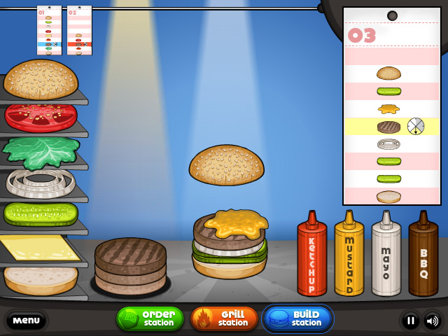 Papas Burgeria Spiel Jetzt kostenlos online auf KukiSpiele.de spielen