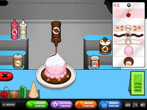 Papas Scooperia Spiel Kostenlos online auf KukiSpiele.de spielen