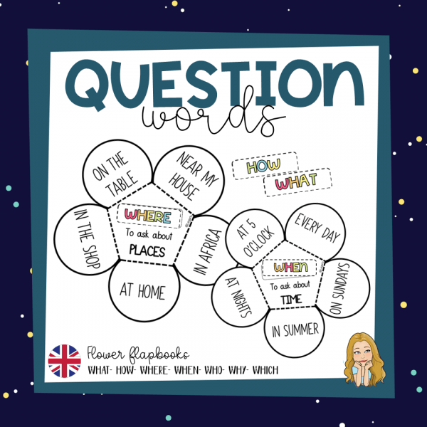 WHQUESTION WORDS (Flower flapbooks)