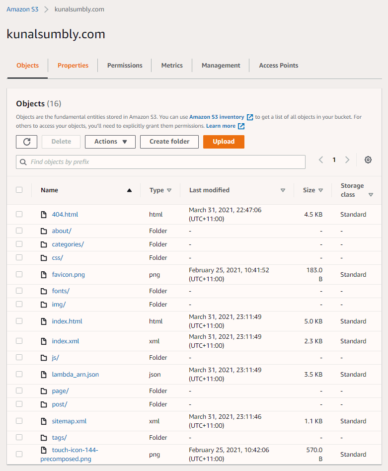Personal Blog on AWS S3 using Hugo · Kunal Sumbly