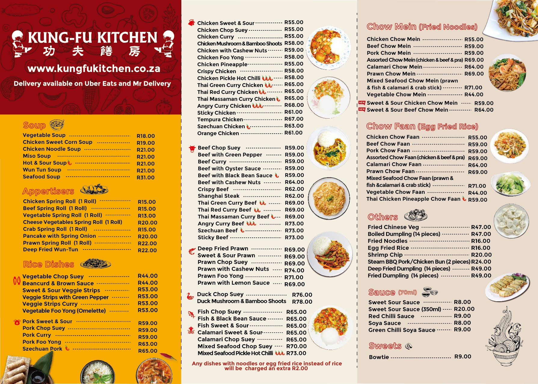 Take Away Menu KungFu Kitchen