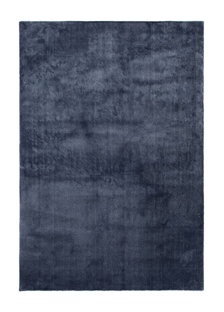 matta blå Whisper Blå – Viskos Look Matta - Kungsmöbler