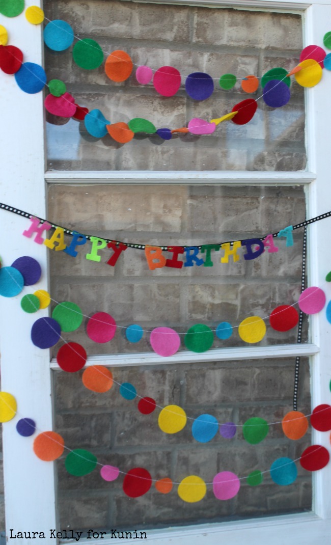 Happy Birthday Window Kunin Felt