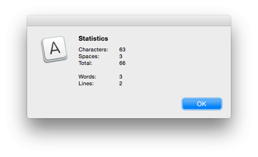 Dl有り Macで選択中のテキストの文字数をカウントするスクリプト くにぽんず きちめきパラダイス