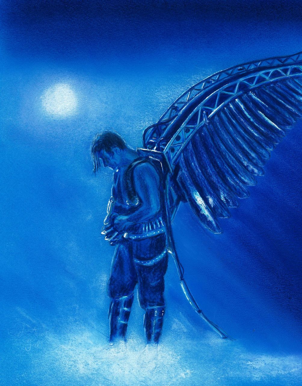 Gefallener Engel Engel, Sänger, Rammstein, Zeichnungen von Günter