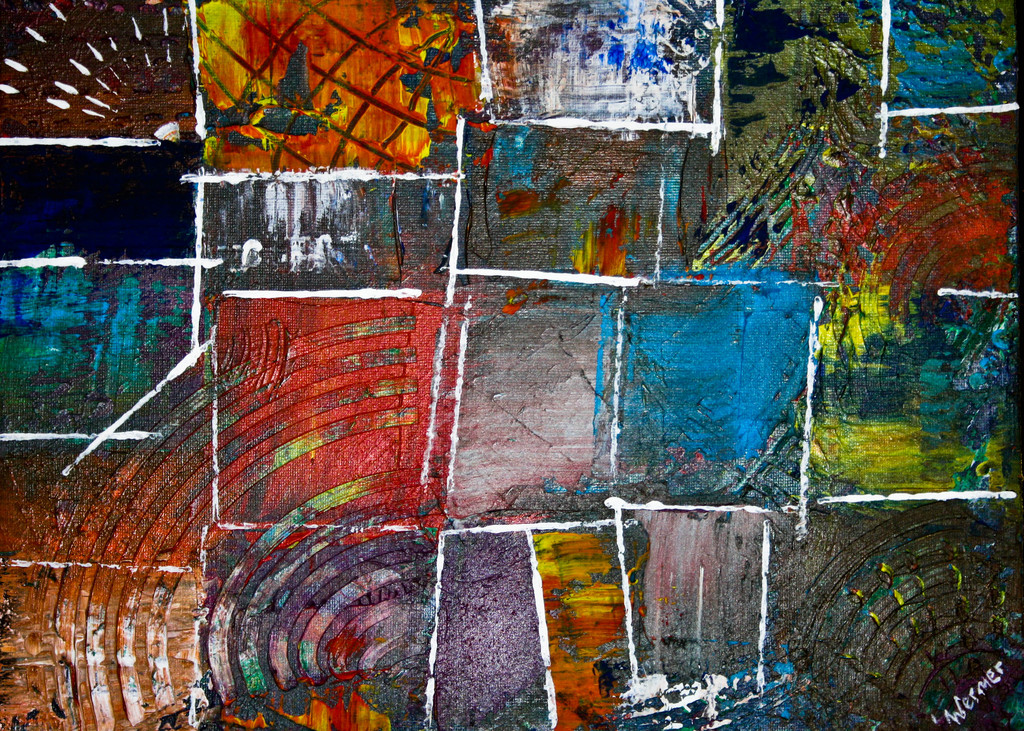 Bild Spachteltechnik, Struktur, Abstrakt, Acrylmalerei