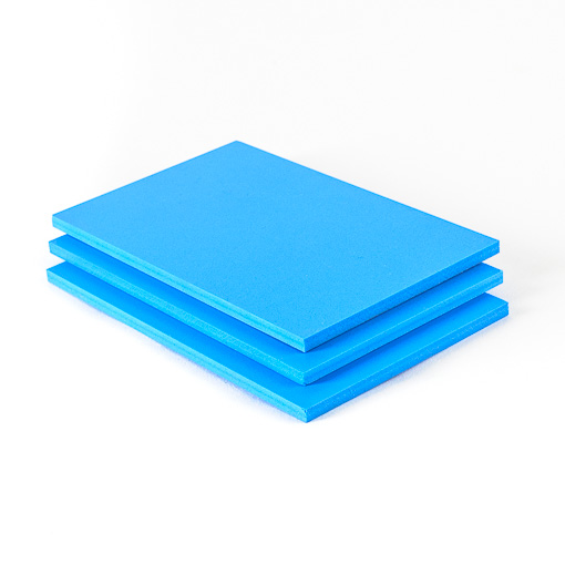 PVC Hartschaumplatten Hellblau 3 mm Zuschnitt nach Maß