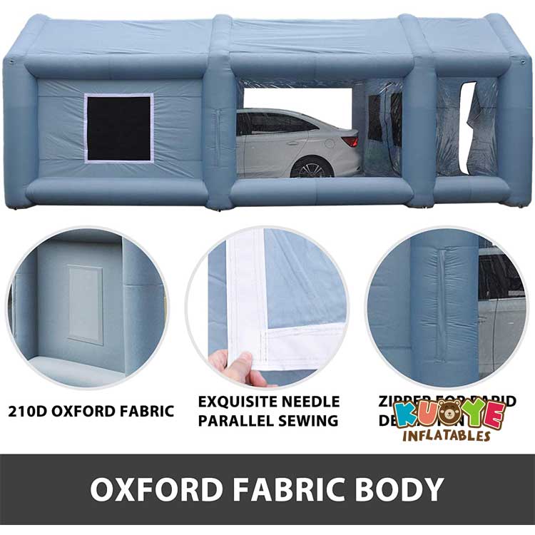 TT008 Portable Mobile Gray Car Spray Paint Inflatable Booth Tent
