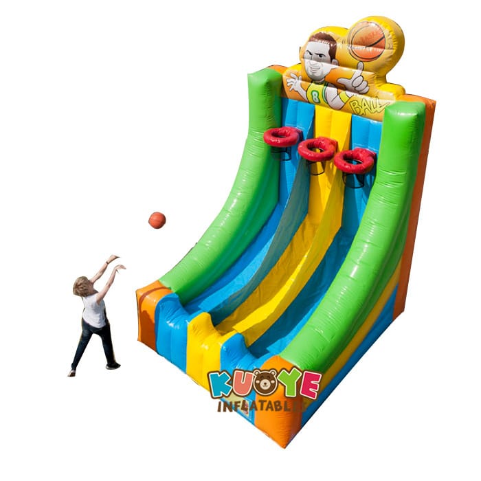 SP1808 Three Hoop Inflatable Basketball game Free Throw Basketball
