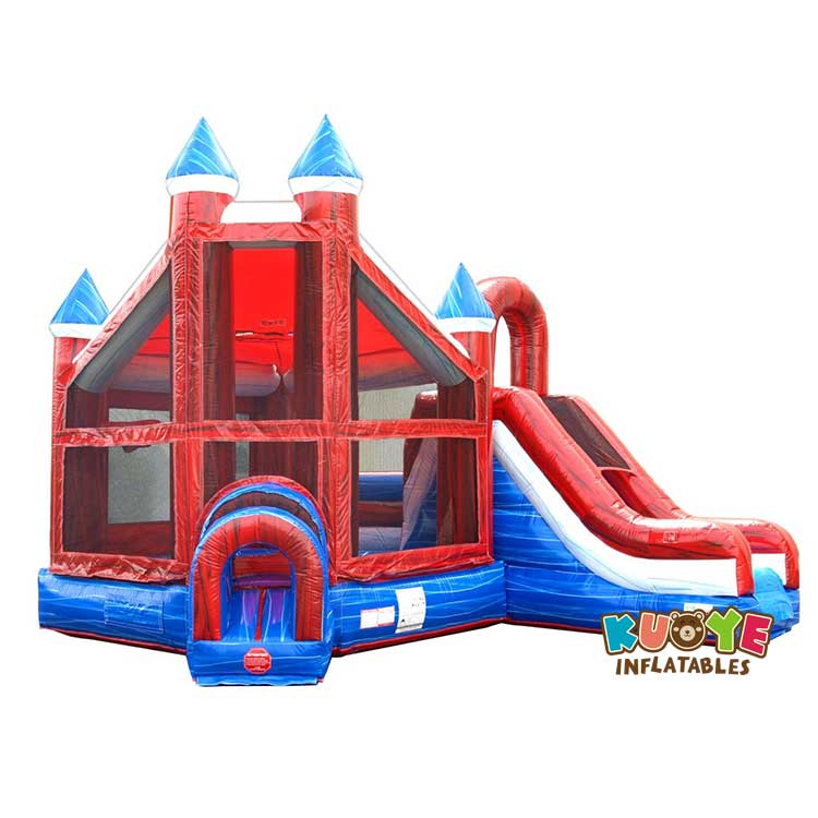 CB094 Marble Deluxe Inflatable Castle Bounce House Slide Combo KUOYE Inflatables