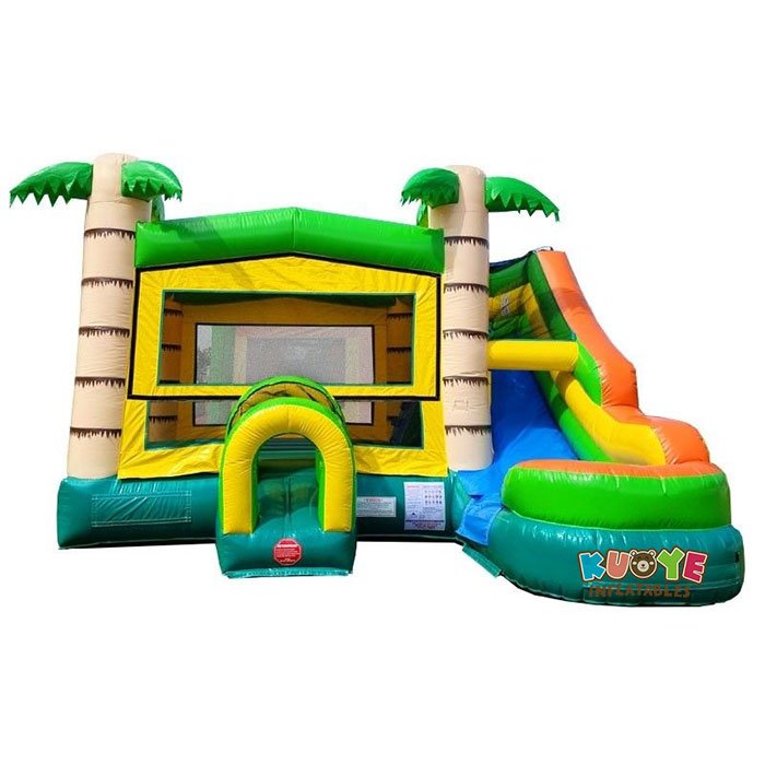 CB081 Modular Tropical Water Slide Bounce House Combo with Blower