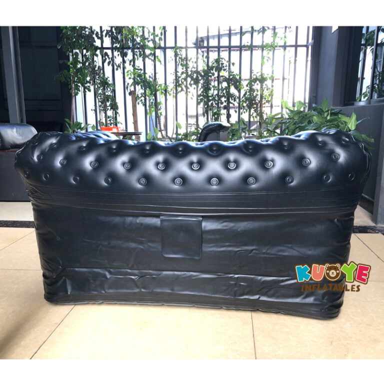 CS001 High Quality Luxury Inflatable Chesterfield Sofa 2 Seater Black KUOYE Inflatables