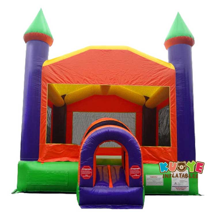 BH148 Orange Castle Inflatable Bounce House KUOYE Inflatables