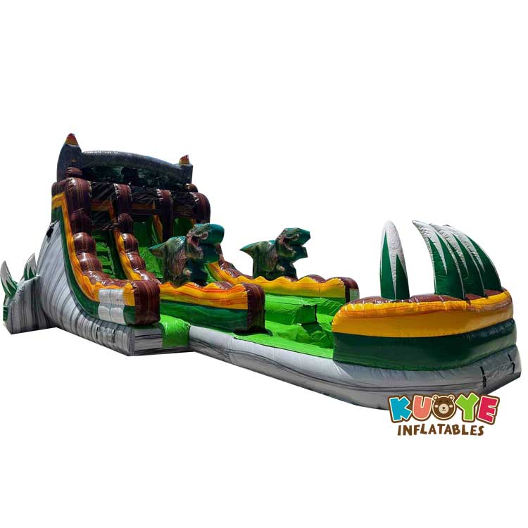 WS149 18ft Dino Dive Hybrid Commerical Water Slide KUOYE Inflatables