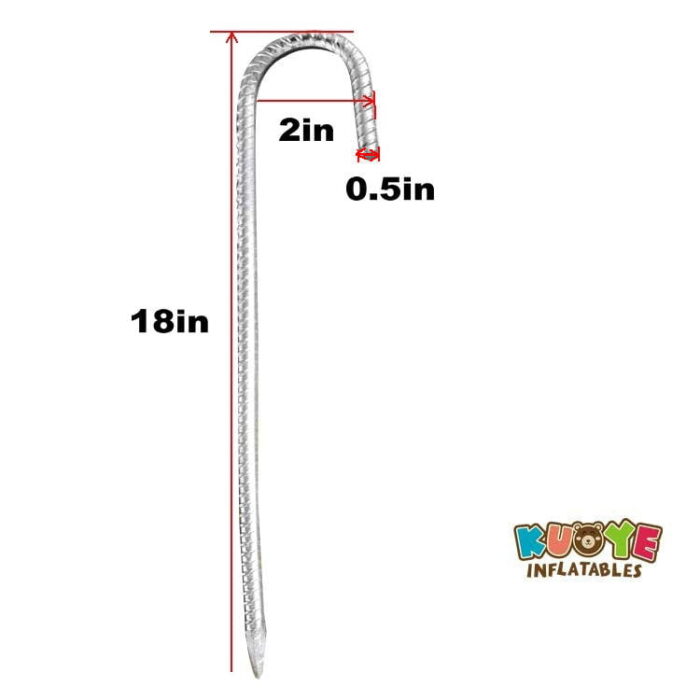 A001 Heavy Duty Anchor Pegs for Inflatables / Bounce House Steel Stakes