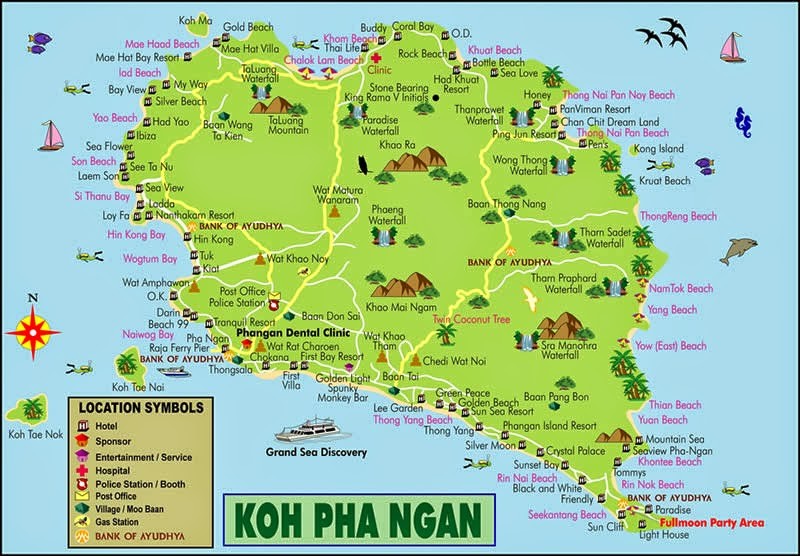 Ko Phangan Map Thailand Google Satellite Maps Maplandia.com