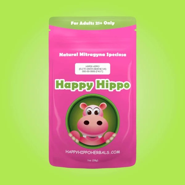 Happy Hippo Hyper Hippo Elite Green Vein Maeng Da Capsule 100ct Low