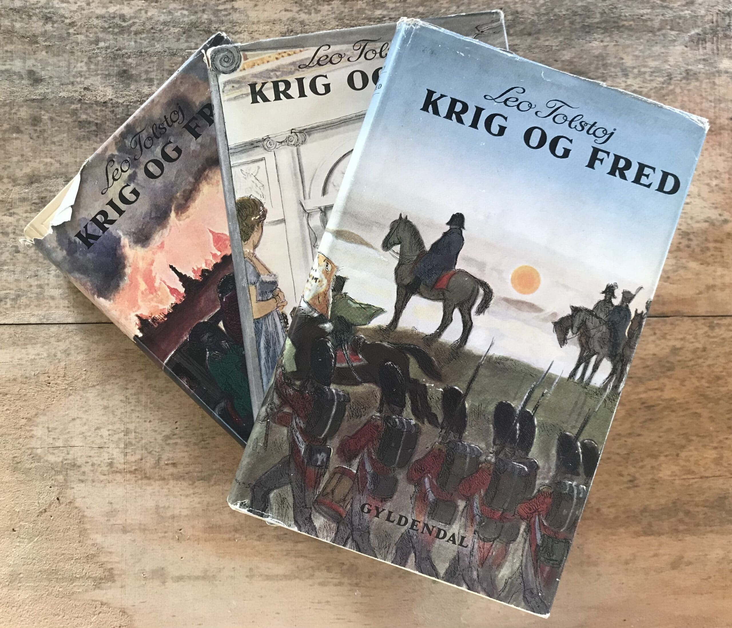 Få Krig og Fred 3 bind af Tolstoj, Leo Bøger & Kuriosa