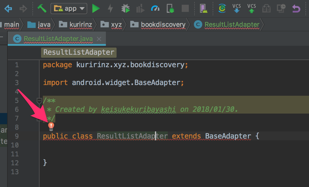 検索結果一覧画面の作成 Android programing getstart