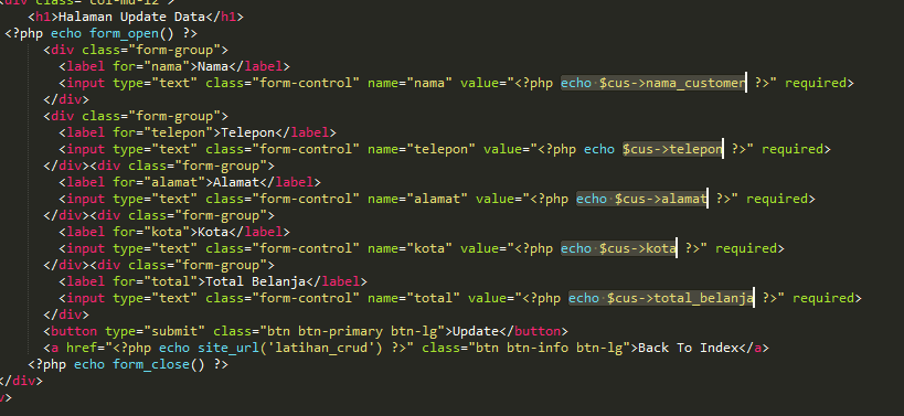 Cara Membuat CRUD dengan Codeigniter Part 5 Kursus Web Programming