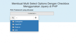 Cara Membuat Multiselect Options Dengan Checkbox Menggunakan Jquery di PHP  Cara Membuat Multiselect Options Dengan Checkbox Menggunakan Jquery di PHP  - PHP