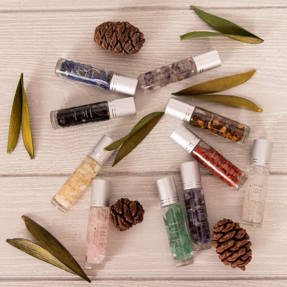 Essential Oil RollOn Gems with Hemp Extract Kushed Candles