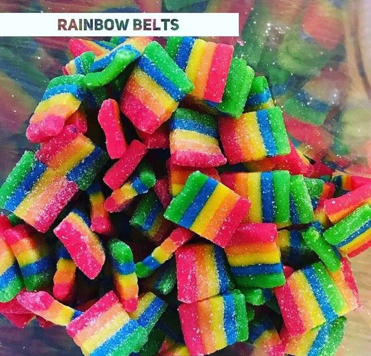 CBD GUMMY RAINBOW BELTS 25MG PER GUMMY Kushie Bites