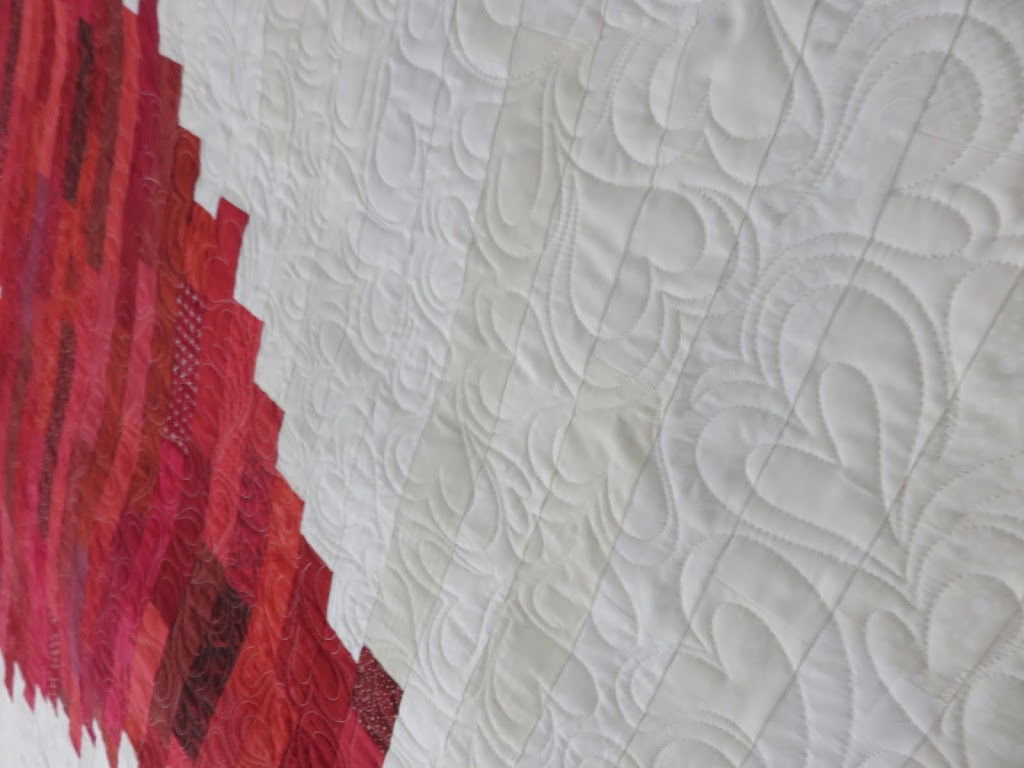 Red Heart Quilt client quilt Kustom Kwilts