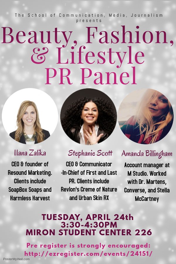 Panelists discuss Fashion and Beauty in Public Relations