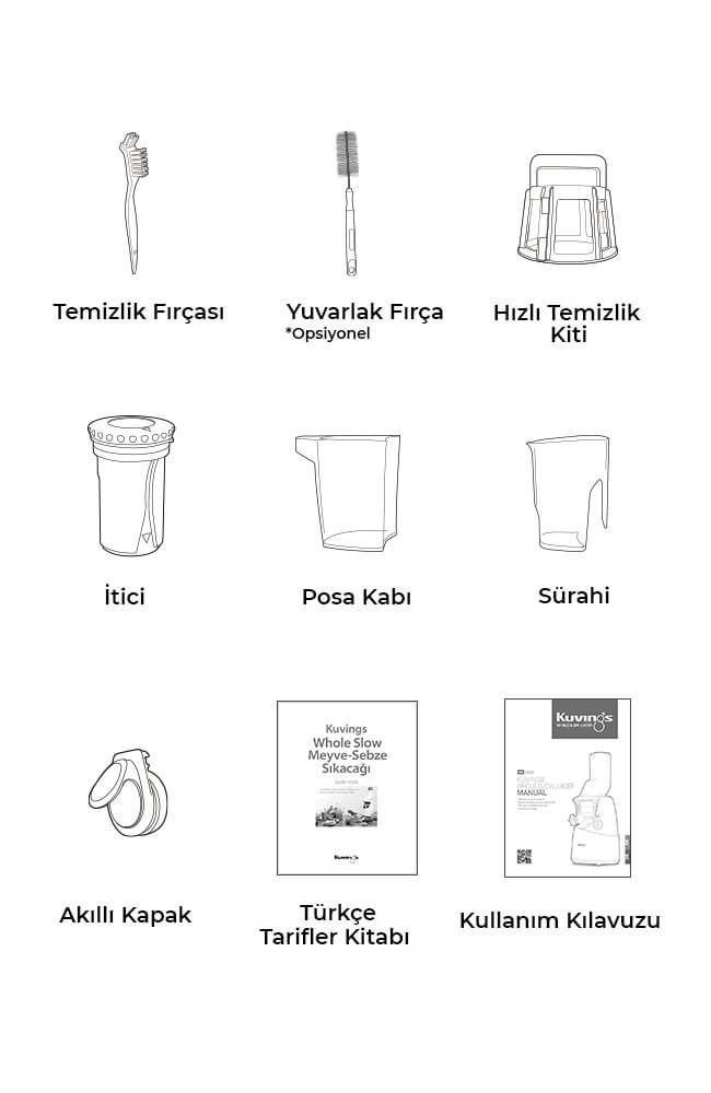 B6000 Slow Juicer Kuvings Türkiye Katı Meyve Sıkacağı