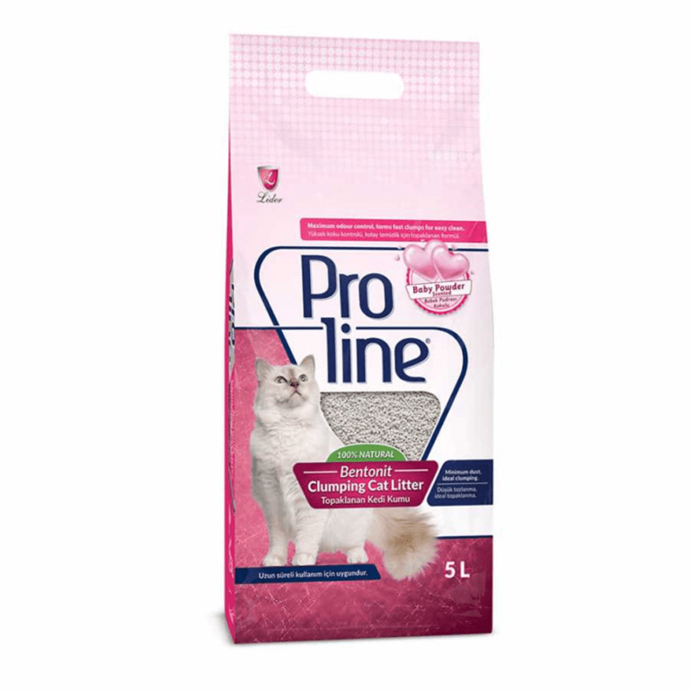 Proline Bentonite Cat Litter Baby Powder 5 LT Kuwaiti market
