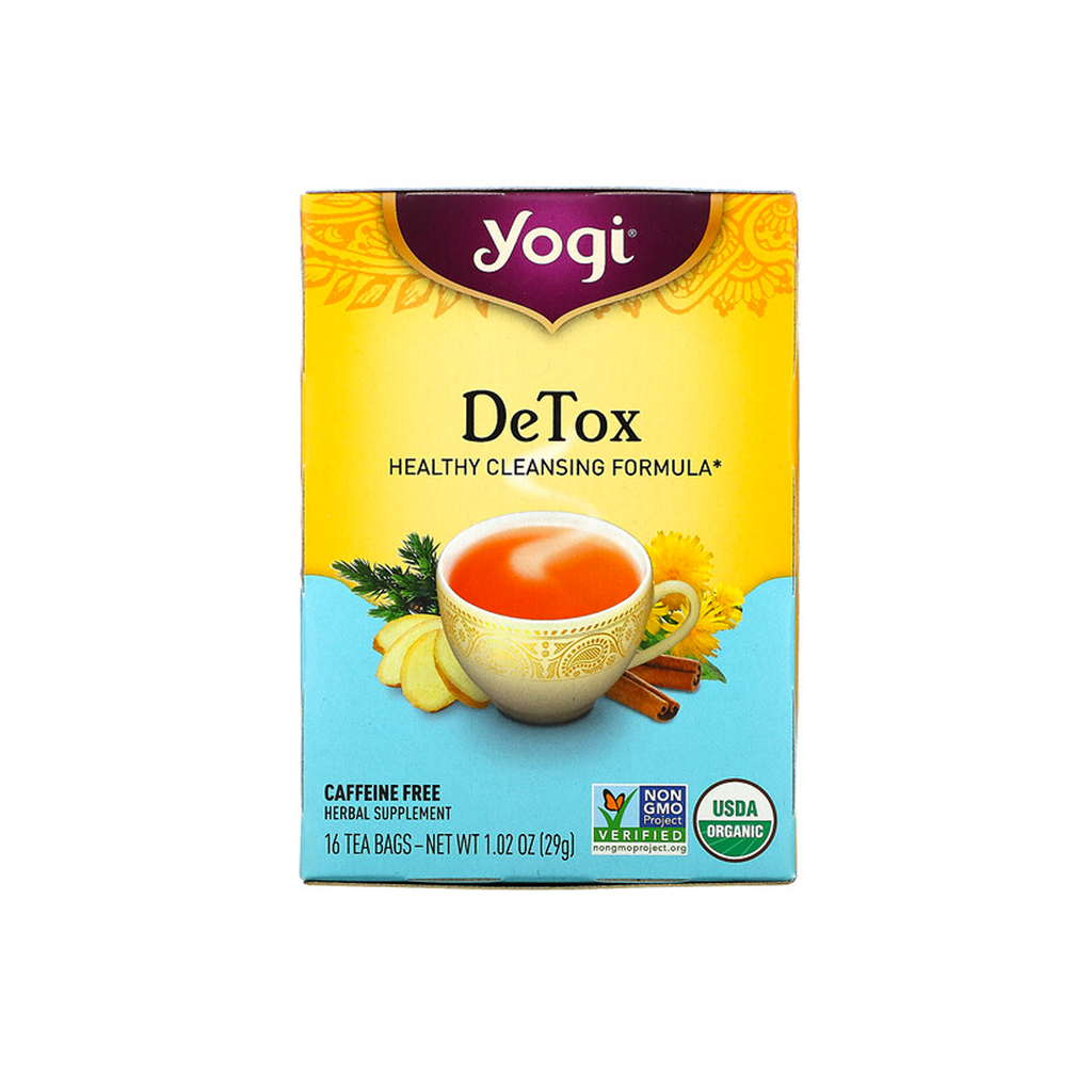 Yogi Tea, Detox, Caffeine Free, 16 Tea Bags, 1.02 oz (29 g) Kuwait
