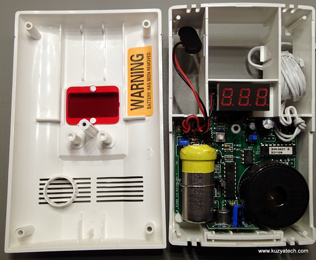 Kidde KNCOEG3 carbon monoxide/gas alarm teardown KuzyaTech