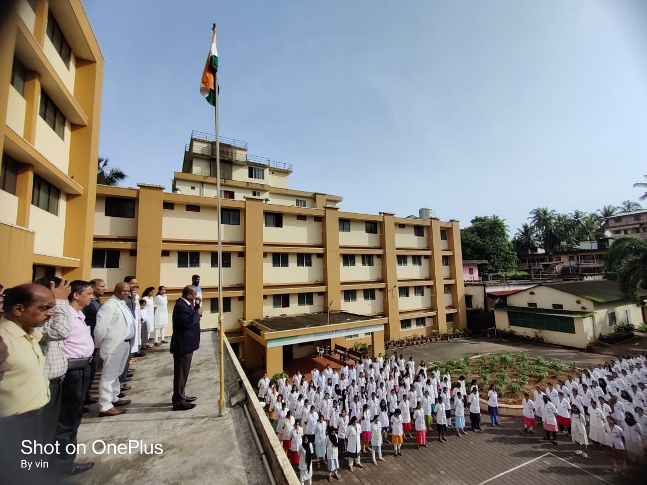 76th Independence Day Celebration at KVG Ayurveda College, Sullia KVG
