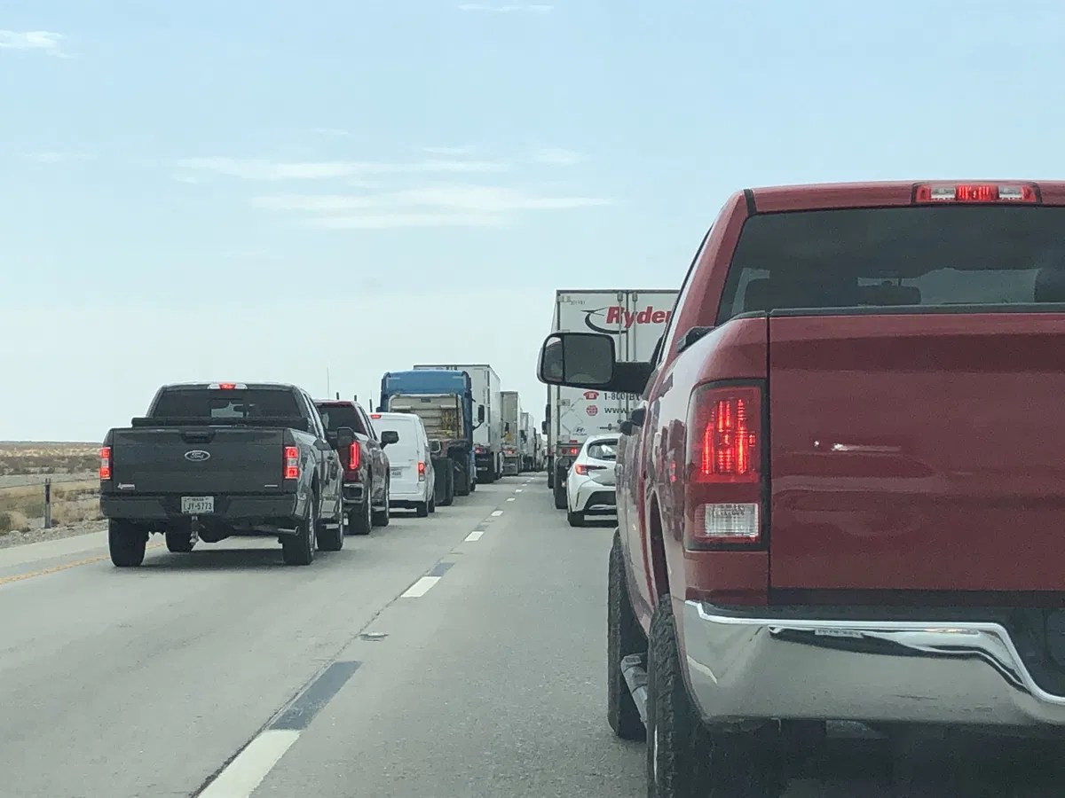 Truck fire, separate crash led to I10 closure near Tornillo KVIA