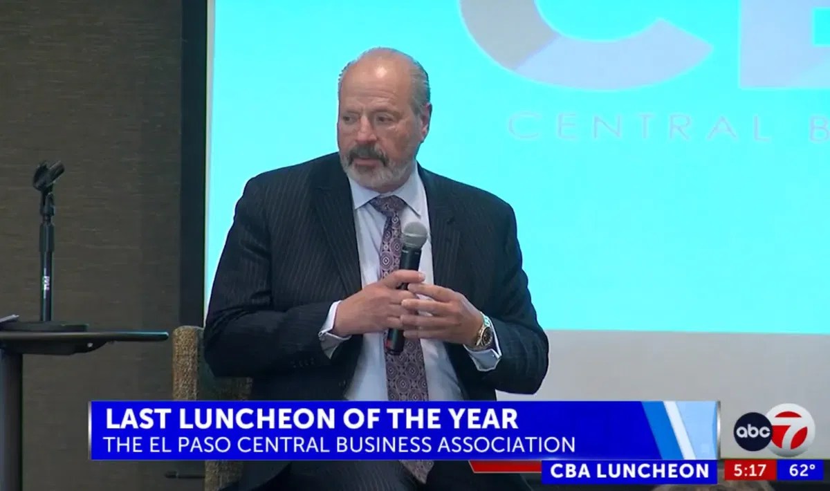 Mayor Oscar Leeser speaks at El Paso Central Business Association